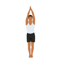 Man Doing Urdhva Namaskarasana Yoga Pose