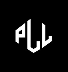 Pll Letter Logo Design With Polygon Shape