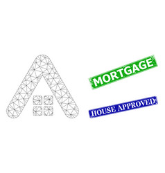 Textured Mortgage Stamps And Triangular Mesh Home