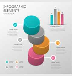 Abstract Cylinder Infographics