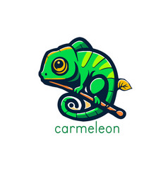 Chameleon Logo Template Of