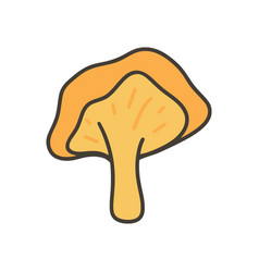 Chanterelle Mushroom Clip Art Doodle Sketch