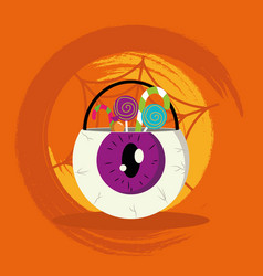 Cute Halloween Eye Jack O Lantern