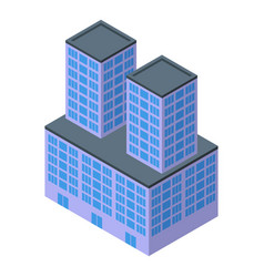 Outside Multistory Building Icon Isometric