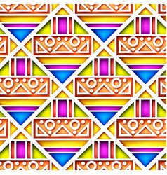 Seamless Colorful Geometric Pattern Crazy