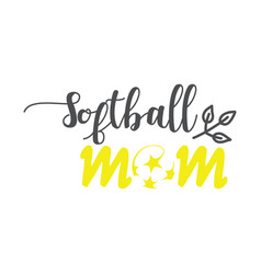 Softball Typography T Shirt Design Tee Print