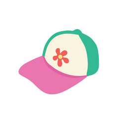 Hand-drawn Stylish Baseball Cap Clipart