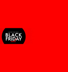 Black Friday Event Red Banner Template