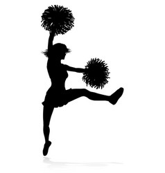 Cheerleader Pom Poms Silhouette