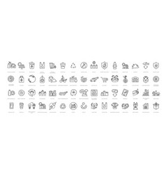 Environmental Sustainability Outline Icons