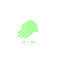 Face Care Hand Logo Design