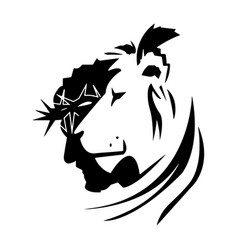 Jesus Lion Icon Silhouette Face Of Easter