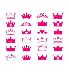 King And Queen Crown Logo Icon