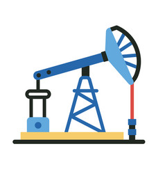 Land Gas And Oil Rig Drilling Icon