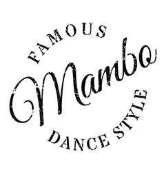 Famous Dance Style Mambo Stamp