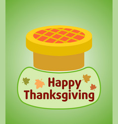 Thanksgiving Day Background With Pie