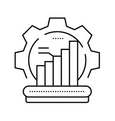 Lean Manufacturing Mechanical Engineer Line Icon