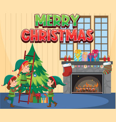 Merry Christmas Poster Design