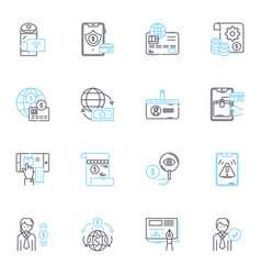 Capital Linear Icons Set Finance Wealth