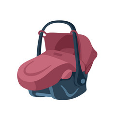 Dark Red Car Seat For Babies