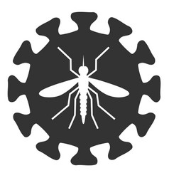 Flat Zika Virus Icon