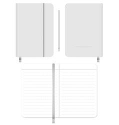 Open And Closed Note Book With Ribbon Bookmark