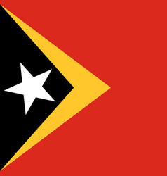 Square Flag Of East Timor