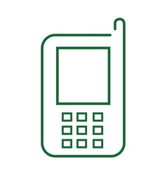 Green Mobile Line Iconsvg