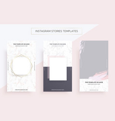 Instagram Stories Banner Templates With Marble