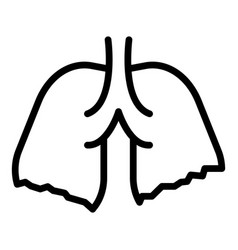 Lungs Xray Icon Outline Patient Cancer