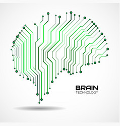 Technological Brain Circuit Board Abstract