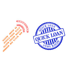 Textured Quick Loan Seal And Network Shock Wave