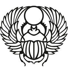 Egyptian Scarab Beetle Symbol