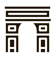 Gate Arch Saint Denis Icon Glyph