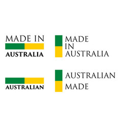 Simple Made In Australia Australian Label Text