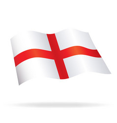 Flowing Flag England St Georges Cross