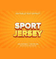 Sport Jersey 3d Text Effect Template