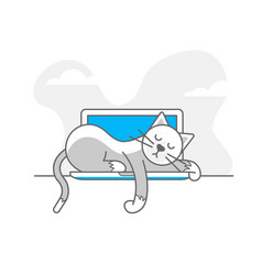 404 Error Cat Logo And Icon Isolated Image