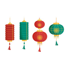 Chinese Lamps Set