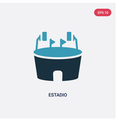 Two Color Estadio Icon From Sports Concept