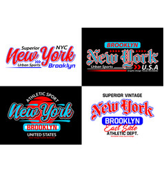 Set New York Urban Style Typeface