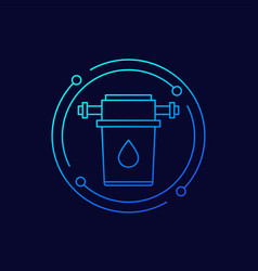 Water Filter Icon Linear