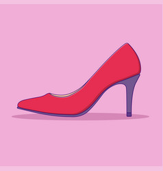 High Heels Object Woman Fashion Flat Cartoon