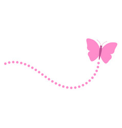 A Pink Flying Butterfly