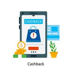 Cash Back Flat Icons Simple Stock