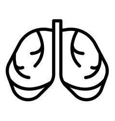 Healthy Lungs Icon Outline Medical Xray