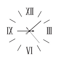 Modern Wall Clock With Roman Numerals Minimalist