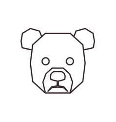 Sad Bear Icon Logo