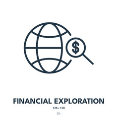 Financial Exploration Icon Investment Banking