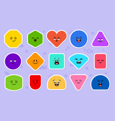 Geometric Math Shape Stickers And Figure Shapes